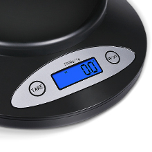 THINKSCALE Digital Kitchen Scale, Highly Accurate 5000g/11lb x 0.1oz, Food Scale for Cooking, Baking and Weight Loss, Kitchen Scale with Bowl 2 Modes and Tare Features, Back-lit LCD Display 15 LCD display