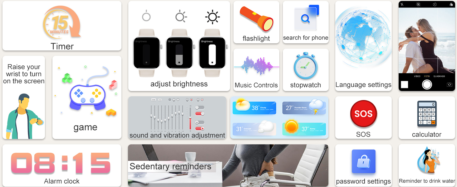 multi-functions smartwatch Smart watch for men and women