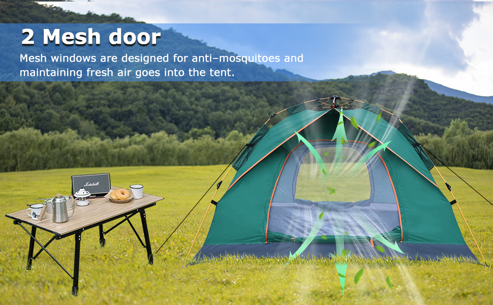 outdoor automatic wind and waterproof tent