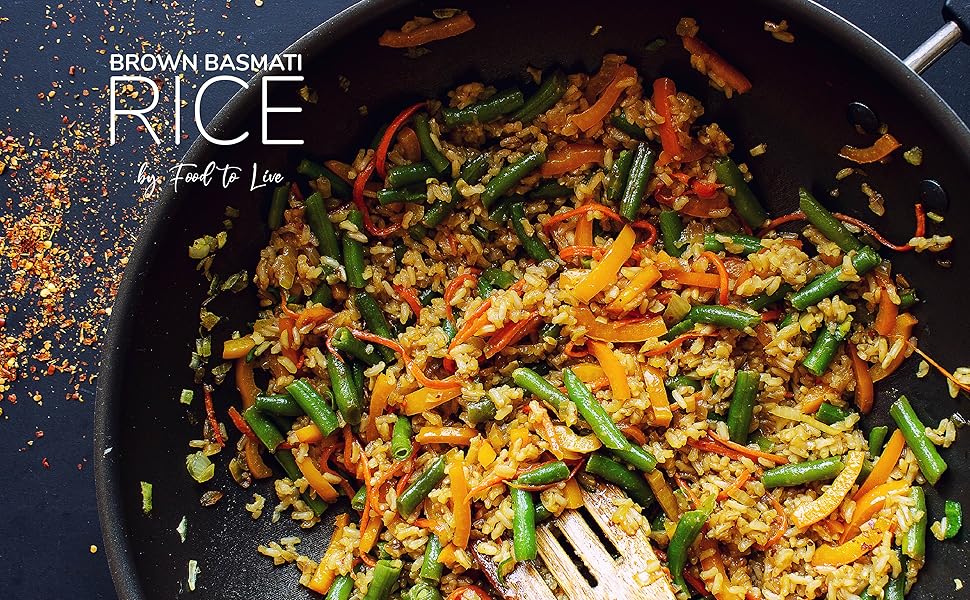 brown basmati rice by food to live