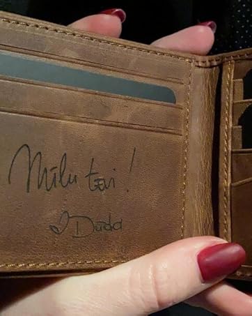 handwriting wallet for men