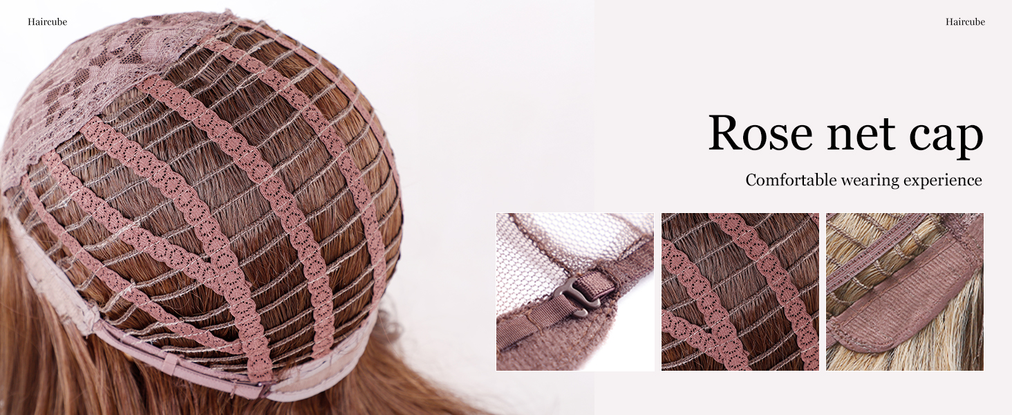 brown bob  wig with curtain bangs