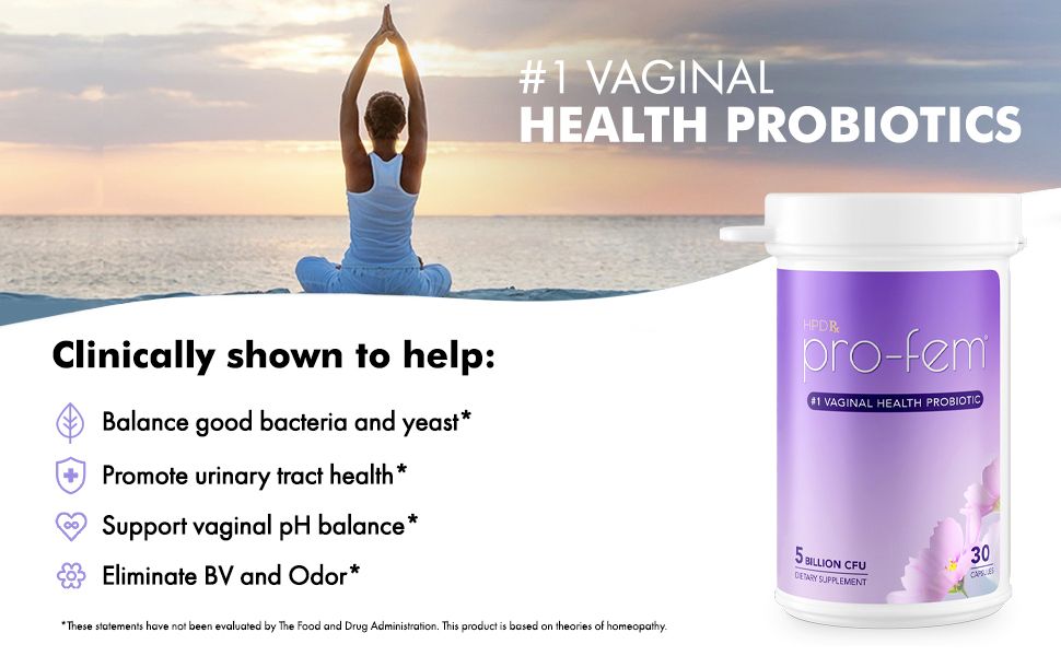 Number 1 Feminine Health Probiotics - vaginal probiotics for women taken orally.