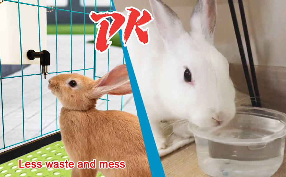 Bonchoice rabbit water bottle with nipple drinker