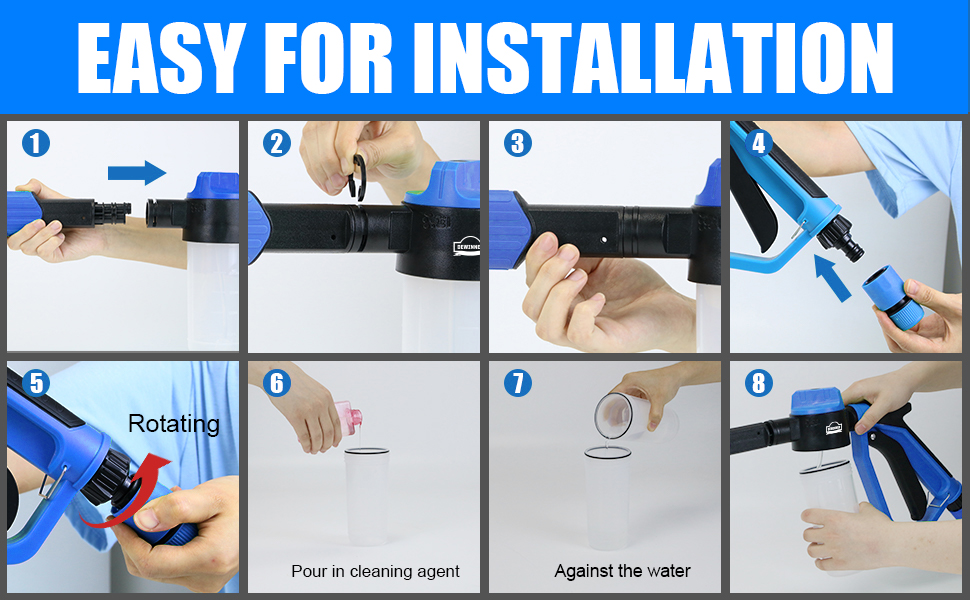 Snow Foam Gun Sprayer, STANEW Car Cleaning Foam Lance, for Home Washing