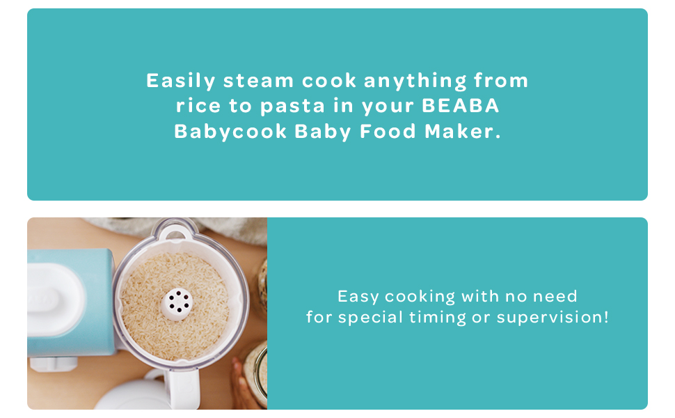 BEABA Babycook Express Rice Pasta & Grain Insert, Baby Food