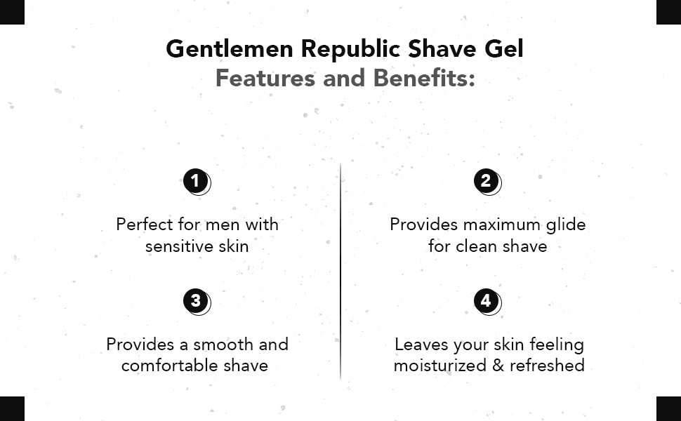 Gentlemen Republic Alcohol/Dye/Lather Free Sensitive Skin Shaving Gel