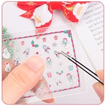 24 Sheets Christmas Nail Art Stickers