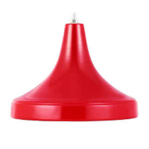 Stable Base Red Adjustable Floor Standing Ashtray with Lid