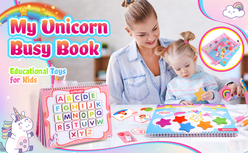 Kids Toys Montessori Toys for Toddlers, Unicorns Gifts for