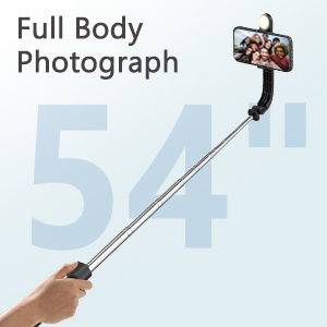 Selfie Stick Tripod with LED Light