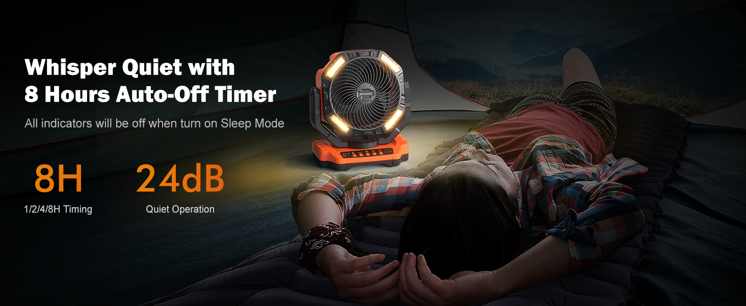 camping fan with light