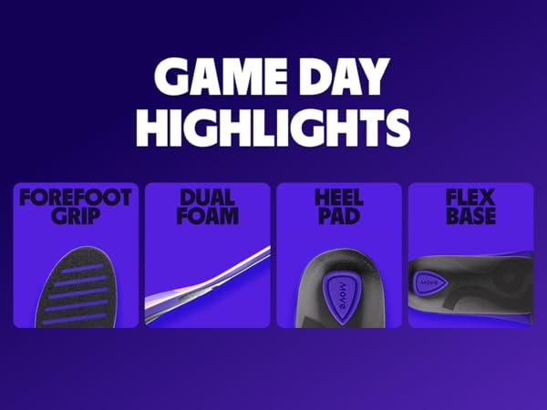 Amazon.com: MOVE Game Day - All-Purpose Support Insoles
