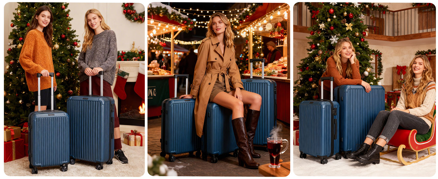 family travel luggage sets