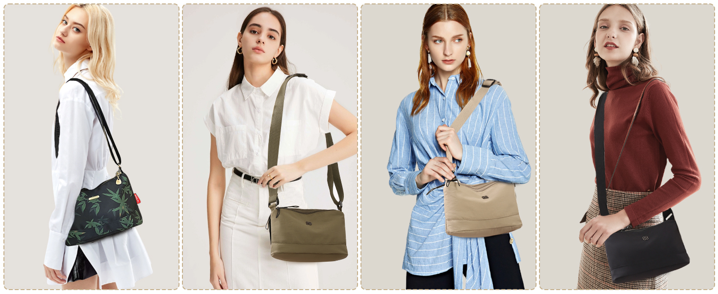 You can wear this simple crossbody bag to go shopping, gathering, traveling or as everyday bag. 