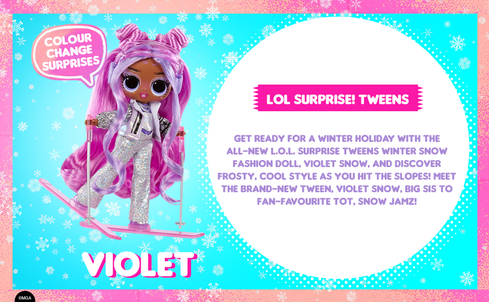LOLサプライズTweens winter  ヴァイオレット L.O.L. Surprise! Tweens Winter Violet Snow Doll : Target
