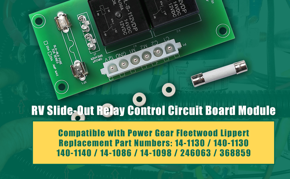 RV Slide Out Relay Control Circuit Board Module Compatible