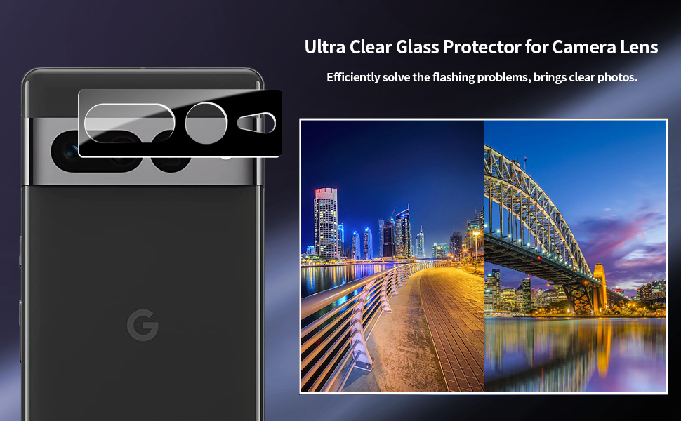 AsBellt 2pcs Screen Protector for Google Pixel 7 Pro (UV Glue) Tempered