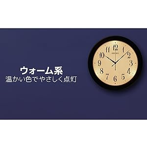 Amazon.co.jp: セイコークロック 電波 掛時計 茶メタリック 直径