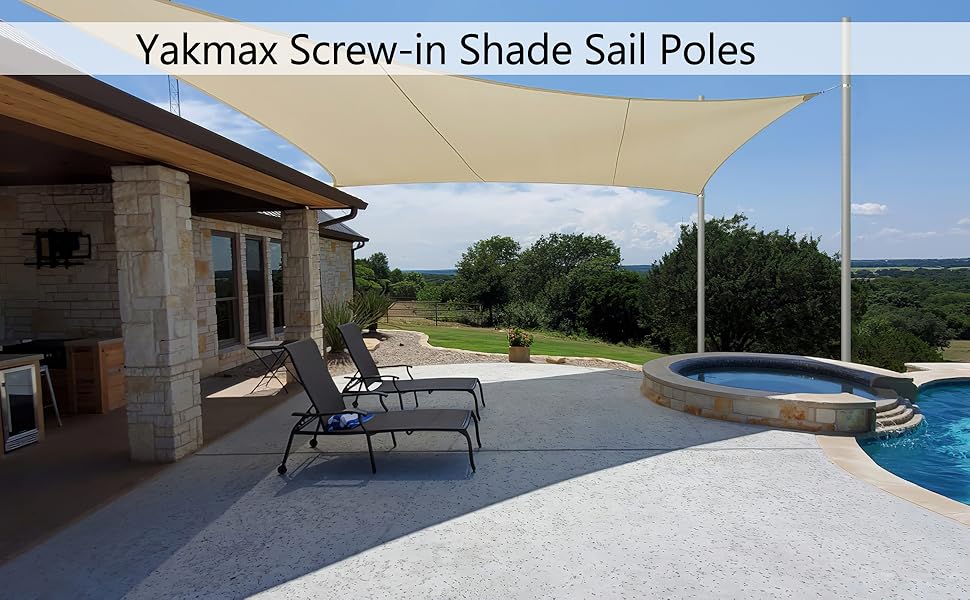 shade sail poles
