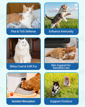 Natural Flea & Tick Support for Cats