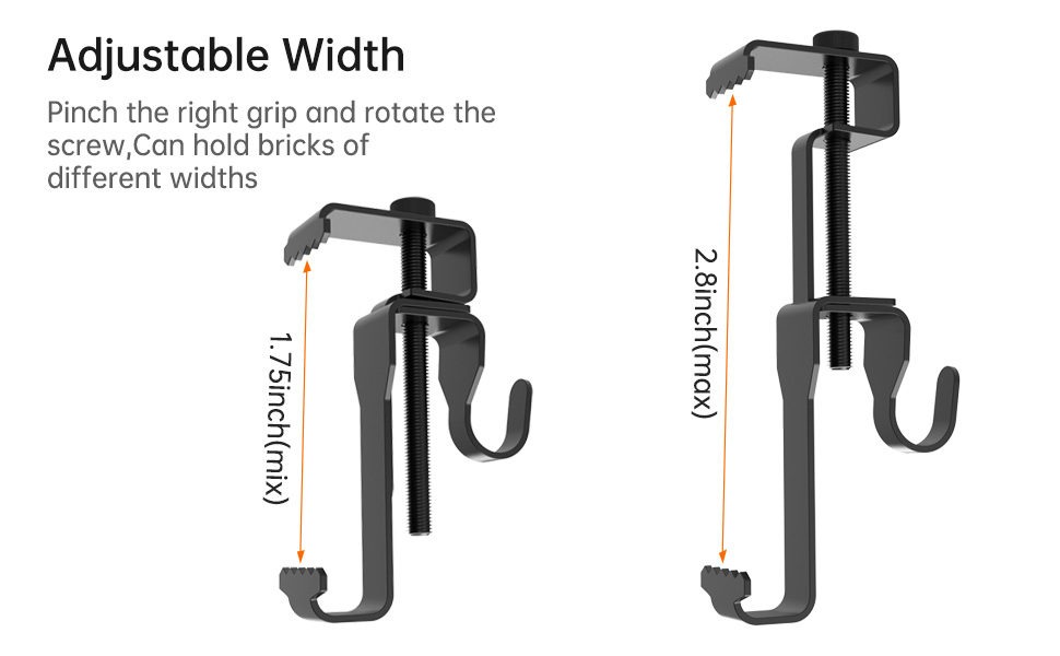 GEZIDEA Brick Hanger,Brick Hooks,Brick Clips for Hanging Outdoor
