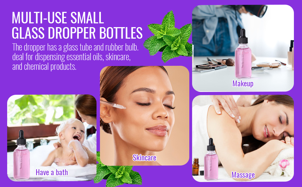 glass dropper bottles