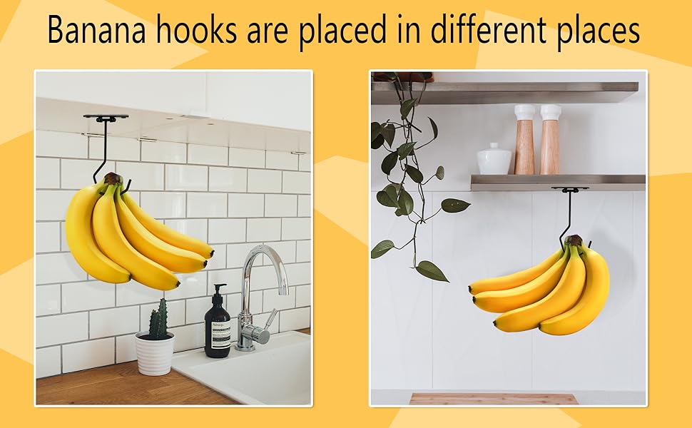 EGMEHOAD Folding Banana Hanger Under Black, Banana