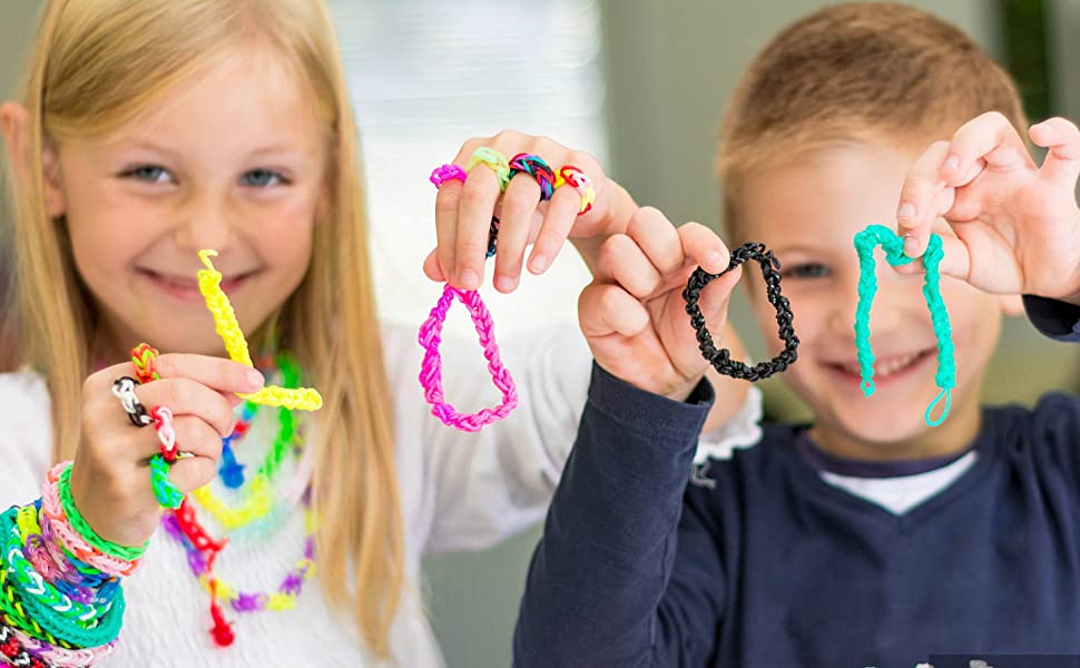 VEGCOO Elastiques Bracelets,1600pcs Kit Bracelet Elastic，Bracelet