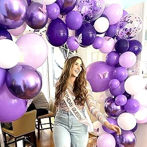 lavender lilac balloons balloons purple purple balloons purple balloon kit dark purple balloons