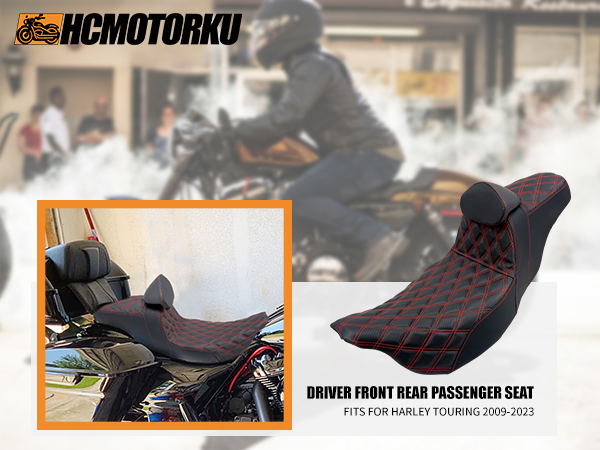 ハーレーシート　タンデムシート Amazon | HCmotorku バイク シート タンデムシート ピリオン