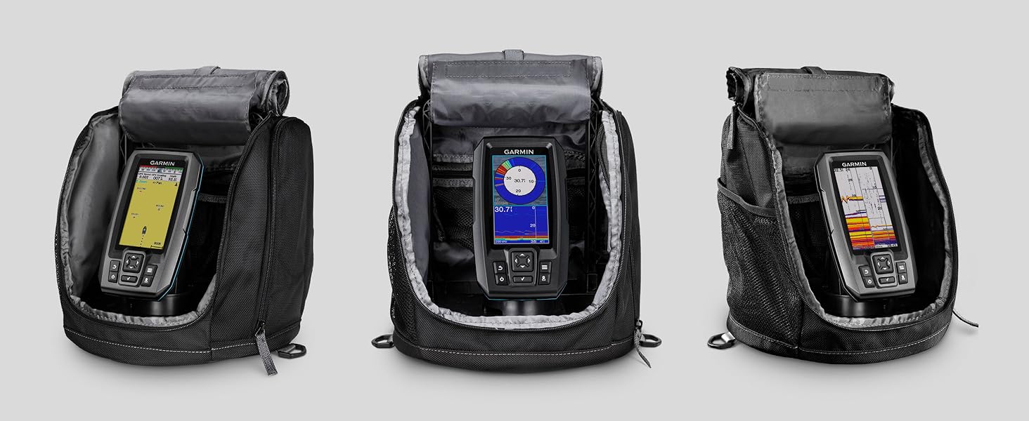 Garmin Striker Plus 4 Ice Fishing Bundle, Includes Portable Striker Plus 4 Fishfinder and Dual