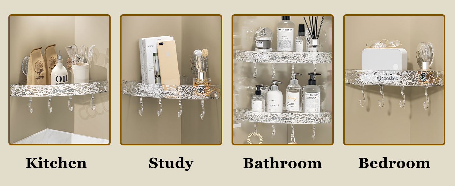 Corner Shower Caddy Suction Cup