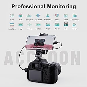 Androidスマホをカメラのサブモニター&レコーダーに　ACCSOON M1 Amazon | Accsoon M1 カメラモニター スマホをオンカメラ