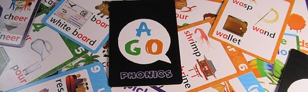 AGO Phonics advanced cards face up