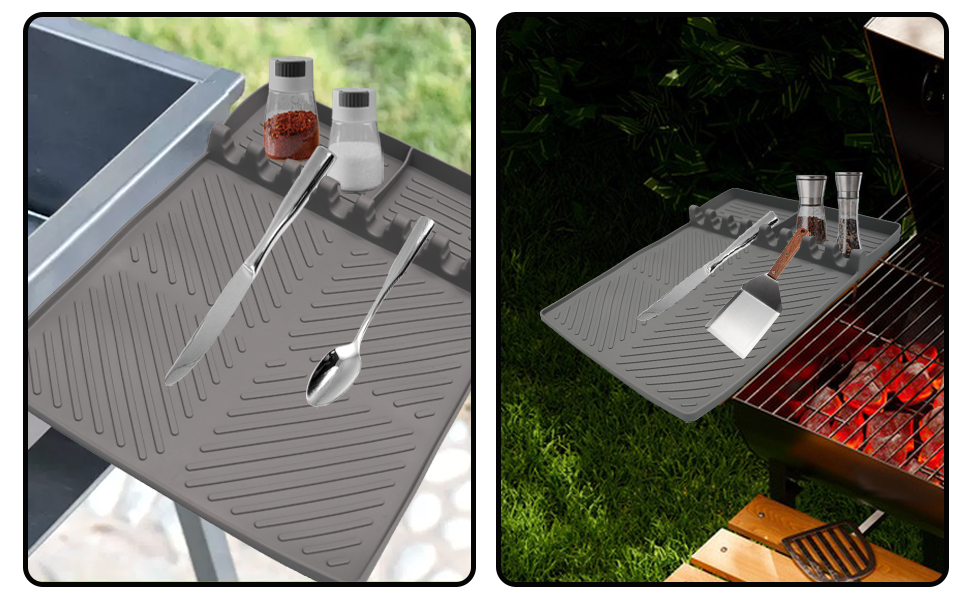 Outdoor grill mat