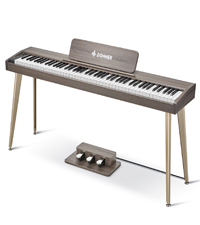み*ず様 【美品】Donner 電子ピアノ 88鍵盤 3本ペダル DDP-60 DDP-60 Wooden 88-Key Semi-Weighted Upright Digital Piano Donner