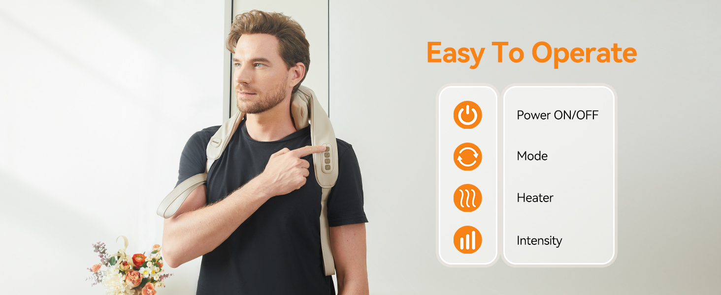 massagers for neck and shoulder with heat