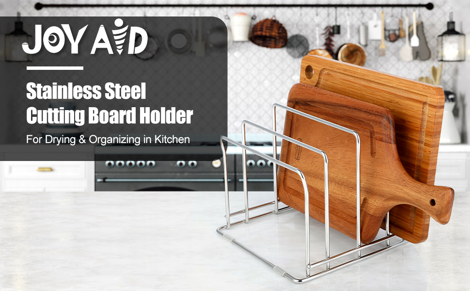 Joy Aid Chopping Board Holder, Cookware Organizer for Cookie/Baking