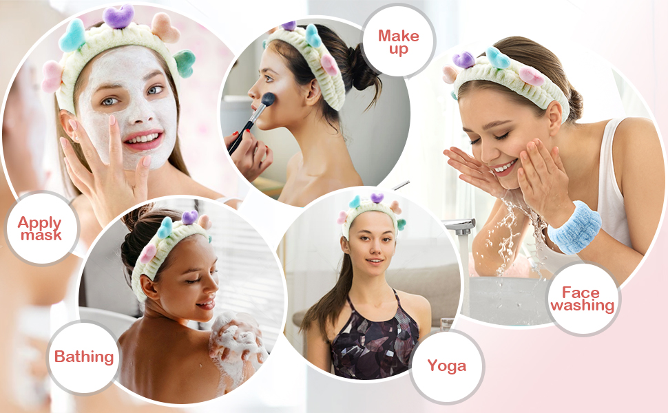 6 Pcs Headband for Washing Face