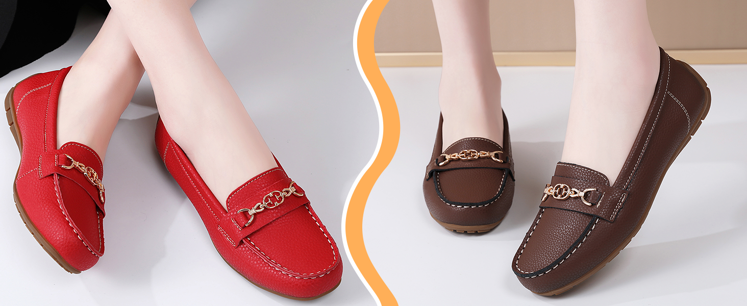 brown loafers for women