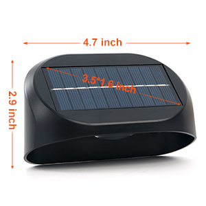 Size of Solar Fence Lights