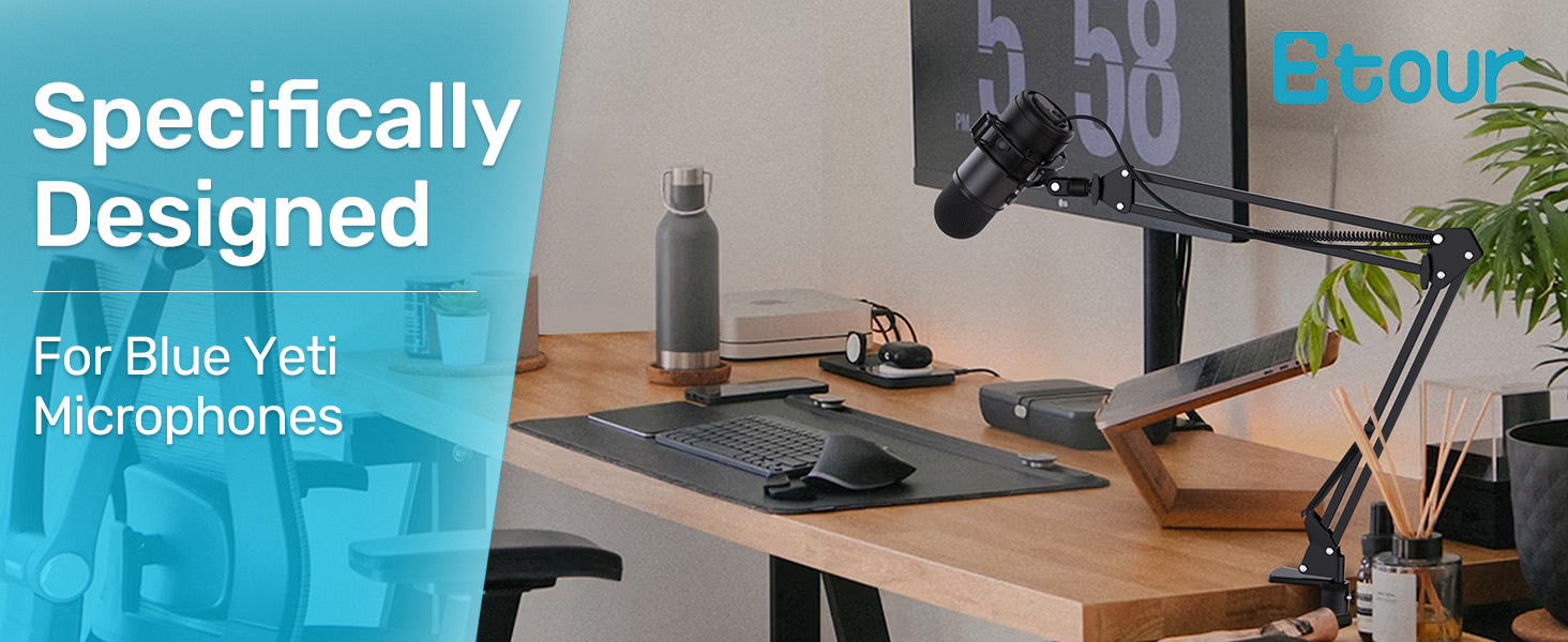 specifically designed for blue yeti microphones