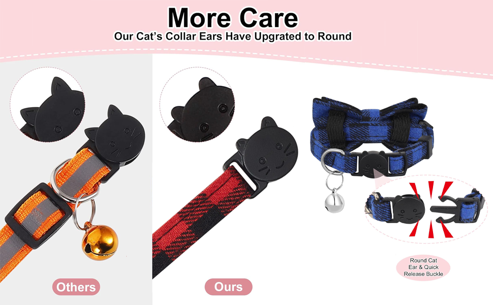  Cat Collars with Bow Tie and Bell