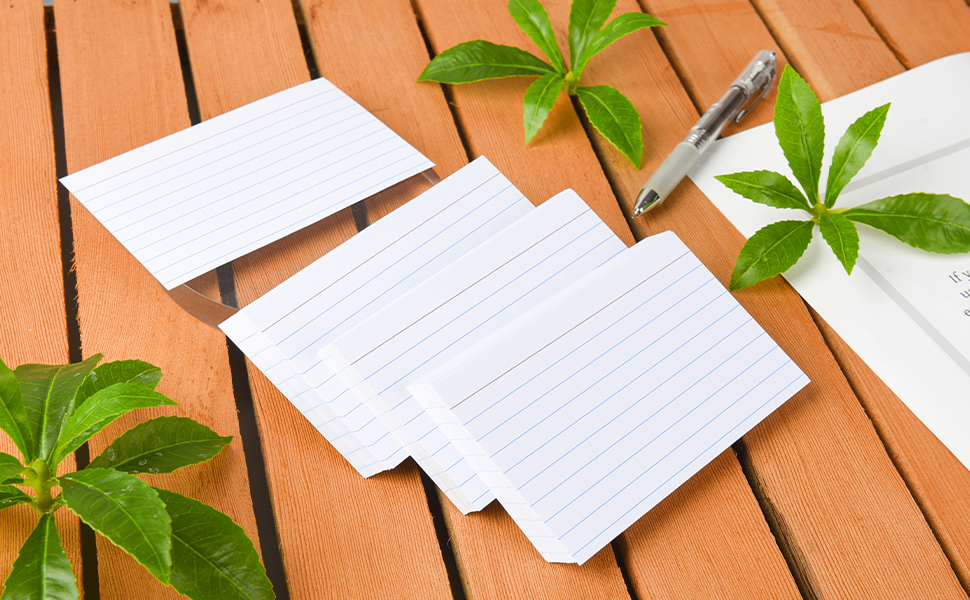 EHME EHME EHME Ruled Index Cards, 3x5, White Index Cards