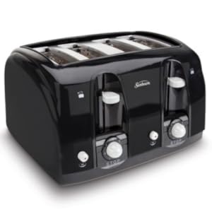 Amazon.com: Sunbeam Wide Slot 4-Slice Toaster, Black (003911-100 Amazon.com: Sunbeam Wide Slot 4-Slice Toaster, Black (003911-100