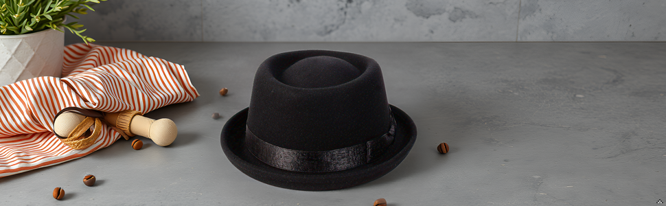 pork pie hat original Burn processing ① HEISENBERG BREAKING BAD PORK PIE Trilby Porkpie Hat Cap