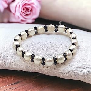 Steinfixx perlen onyx Armband Bergkristall Schutz Trauer  Ruhe Geschenk Aufmerksamkeit Kleinigkeit