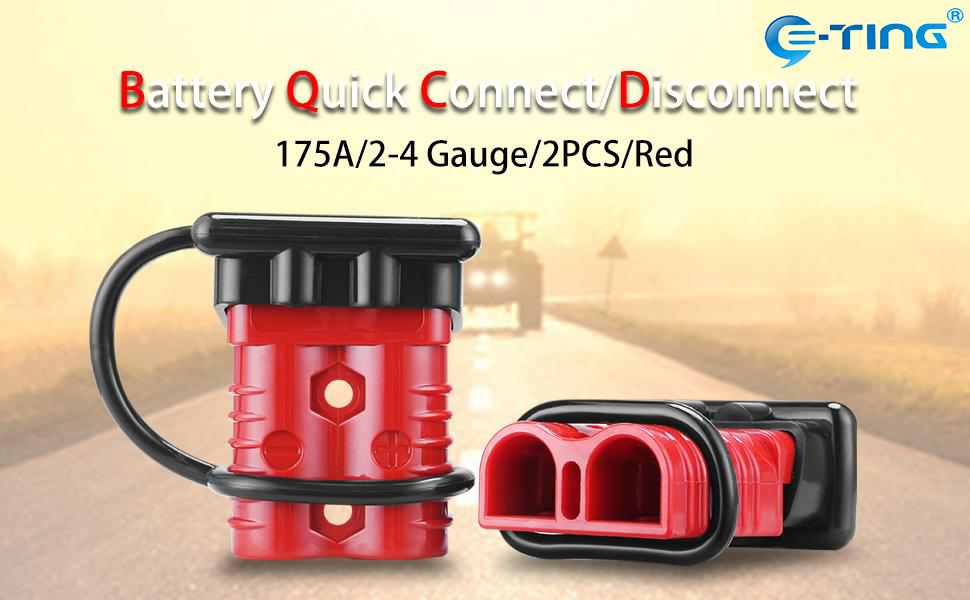 ETING 24 Gauge 175A Battery Cable Quick Connect/Disconnect Towing