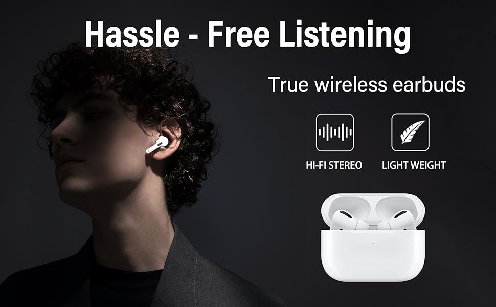 Wireless Earbuds Bluetooth Earbuds 5.2 Headphones with Noise Cancellation and Hi-Fi Stereo Sound